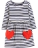 Carters Комплект дитячий сукня та трусики у чорно-білу смужку 18M (76-81 см)