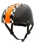 Велосипедный шлем детский Coconut (черный с оранжевым, 47-53 см)