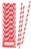 Red straws for cocktails Talking Tables (30 pcs.)