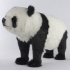 Realistic Plush Toy Panda, Hansa, 90 cm, art. 7547