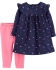 Carters Комплект дитячий сукня та легінси Сердечки 12M (72-76 см)