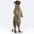 HANSA Plush Toy Meerkat 90 cm (0811)