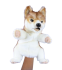Мяка іграшка на руку собака Дінго з відкритим ротом Puppet 33см, Hansa (86585)