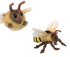 Plush Toy Bee, length 22cm, Hansa (65658)