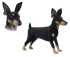 Plush Toy Pinscher height 32cm, Hansa (63302)
