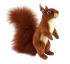 Plush Toy Red squirrel standing on 2 legs, length 33cm, Hansa (84079)