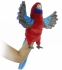 Plush Toys Plush Toy parrot Crimson Roselle, Puppet series, height 50 cm, Hansa (73509)