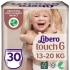 Touch 6 panty diapers, Libero, 13-20 kg, 30 pcs., art. 7322541092201