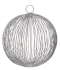 Christmas ball made of wire, Shishi, dark silver, 10 cm, art. 50410