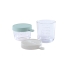 Set of 2 Beaba glass containers (150 ml + 250 ml) green-grey