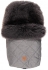 Warm baby blanket for Nelly stroller 88x46 cm, anthracite, dark gray sheepskin, Kaiser™