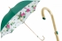Umbrella Oxford/6, Pasotti, green with flowers, art. RASO5G763/5