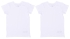 White T-shirt with short sleeves 3-4 Years KITIKATE (3193)