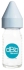 Бутылочка 110 мл (0-4 мес.), стеклянная с каучуковой соской для новорожденных, голубой | Remond dBb (Франция)