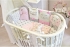 Ovalbed® Pink Animal Crib Set
