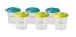 Beaba® | Set of 6 storage containers (200 ml) neon, blue, France [912482]