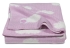 Knitted baby blanket Jollein 75x100cm, Pink clouds