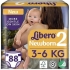Diapers Kid Newborn 2, Libero, 3-6 kg, 88 pieces, art. 7322540731477