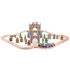 Игрушечная железная дорога Замок, Bigjigs Toys, 46 элементов, арт. BJT067