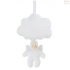 Pendant musical cloud with an angel white, Trousselier™, France (VM1024)