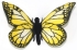 Plush Toy HANSA Butterfly yellow (7101)