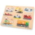 Пазл Транспорт, New Classic Toys, деревянный, 8 частей, арт. 10432