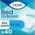 Пелюшки одноразові Bed Plus, Tena, 60х40 см, 40 шт., арт. 7322540728859