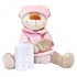 Sleep toy Bear Matthias, pink 103, Babiage DooDoo Belgium [00753]