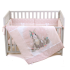 Bed set for baby bed Veres Summer Bunny pink (6 units), art. 217.03