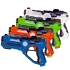 Set of 4 interactive space blasters, 4 colors, Gray Starling™ (GSK-1MC4)