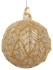 Стеклянный шар, Shishi, золотой с серебряными бусинами, 8 см, арт. 54582