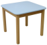 Wood table, blue MDF film, Veres™