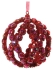 Новогодний шар красный блестящий, Shishi, 10 см, арт. 49484