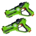 Set of 2 interactive space blasters, Green, Gray Starling™ (GSK-1G2)